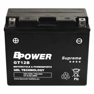 BPower Supreme GEL GT12B﻿ 12V 10Ah 185A / YT12B-BS ET12B-BS