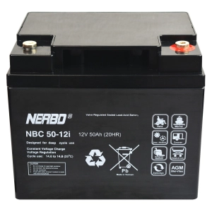 NERBO NBC50-12i 12V 50Ah VRLA AGM NBC 50-12i