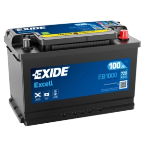 EXIDE EB1000 EXCELL 100Ah 720A P+ EB 1000