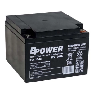 BPOWER BCL26-12 26Ah 12V L+ AGM DEEP CYCLE
