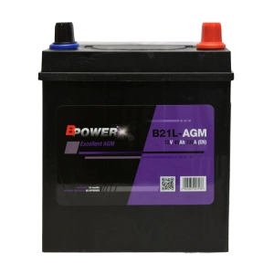 BPOWER B21L-AGM 12V 40AH 330A P+ HJ-S34B20L TOYOTA PRIUS HYBRID