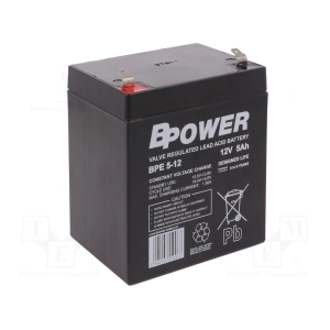 BPOWER BPE5-12 12V 5AH AGM BPE 5-12 AGM