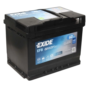 EXIDE 12V 60Ah 640A EL600 EFB START-STOP P+