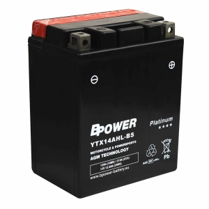 BPower Platinium AGM YTX14AHL-BS﻿ 12V 12Ah 210A / YB14L-A2, YB14L-B2, 12N14-3A