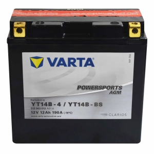 VARTA YT14B-BS YT14B-4 12V 12Ah 190A L+