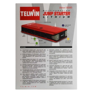 Telwin DRIVE 9000 600A 9000MAH AKUMULATOR WSPOMAGANIA ROZRUCHU, POWERBANK 2