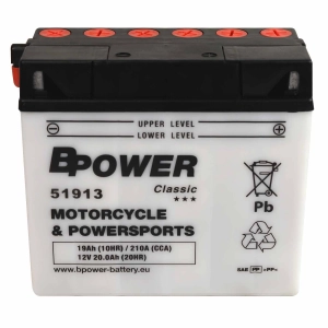 BPower Classic 51913 12V 19Ah 210A P+