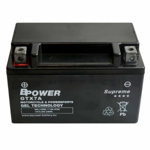 BPower Supreme GEL GTX7A﻿ 12V 6Ah 110A / YTX7A-BS