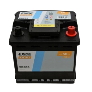 EXIDE EB500 EXCELL 50Ah 450A P+ EB 500