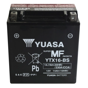 YUASA YTX16 MF (AGM) 14,7Ah 230A 12V L+ CP K3