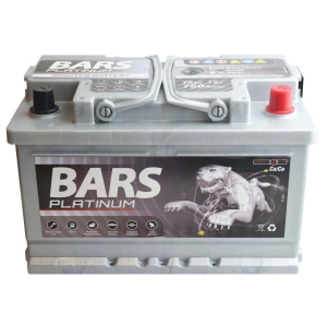 BARS PLATINUM 12V 75Ah 750A P+
