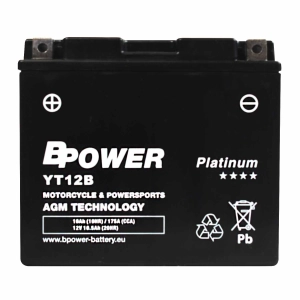BPower Platinium AGM YT12B-BS﻿ 12V 10Ah 175A