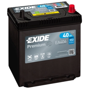 EXIDE EA406 PREMIUM 40Ah 350A 12V P+ EA 406 YBX5056