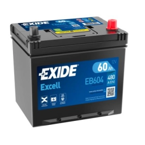 EXIDE EB604 EXCELL 60Ah 480A P+ EB 604