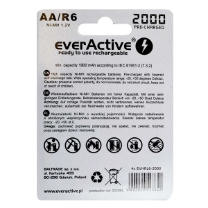 EVERACTIVE SILVER LINE NI-MH AA / R06 2000mAh akumulatorki 4szt.