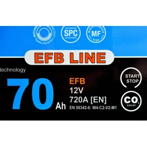 BARS EFB LINE START-STOP EFB 12V 70AH 720A