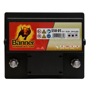BANNER RUNNING BULL AGM 55001 12V 50Ah 540A 55 001 START-STOP