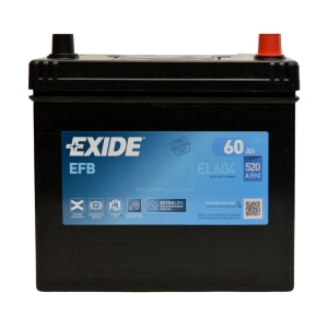 EXIDE EL604 12V 60Ah 520A EFB START-STOP P+ el 604