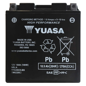 YUASA YTX20CH-BS HPMF (AGM) 18Ah 270A 12V L+ CP