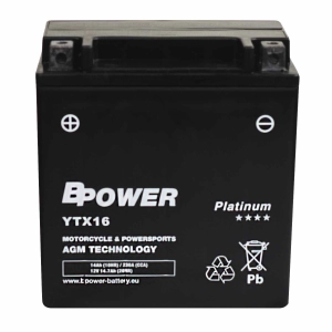 BPower Platinium AGM YTX16-BS﻿ 12V 14Ah 230A