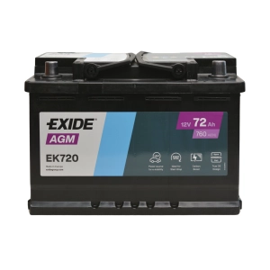 EXIDE EK720 Start-Stop AGM 12V 72Ah 760A ek 720