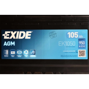 EXIDE EK1050 Start-Stop AGM 12V 105Ah 950A