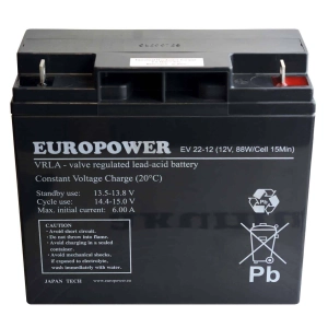EUROPOWER EV 22-12 akumulator agm 2