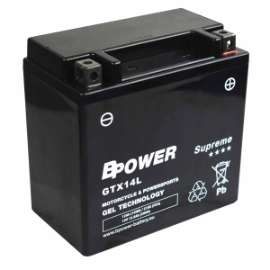BPower Supreme GEL GTX14L﻿ 12V 12Ah 210A / YTX14L-BS