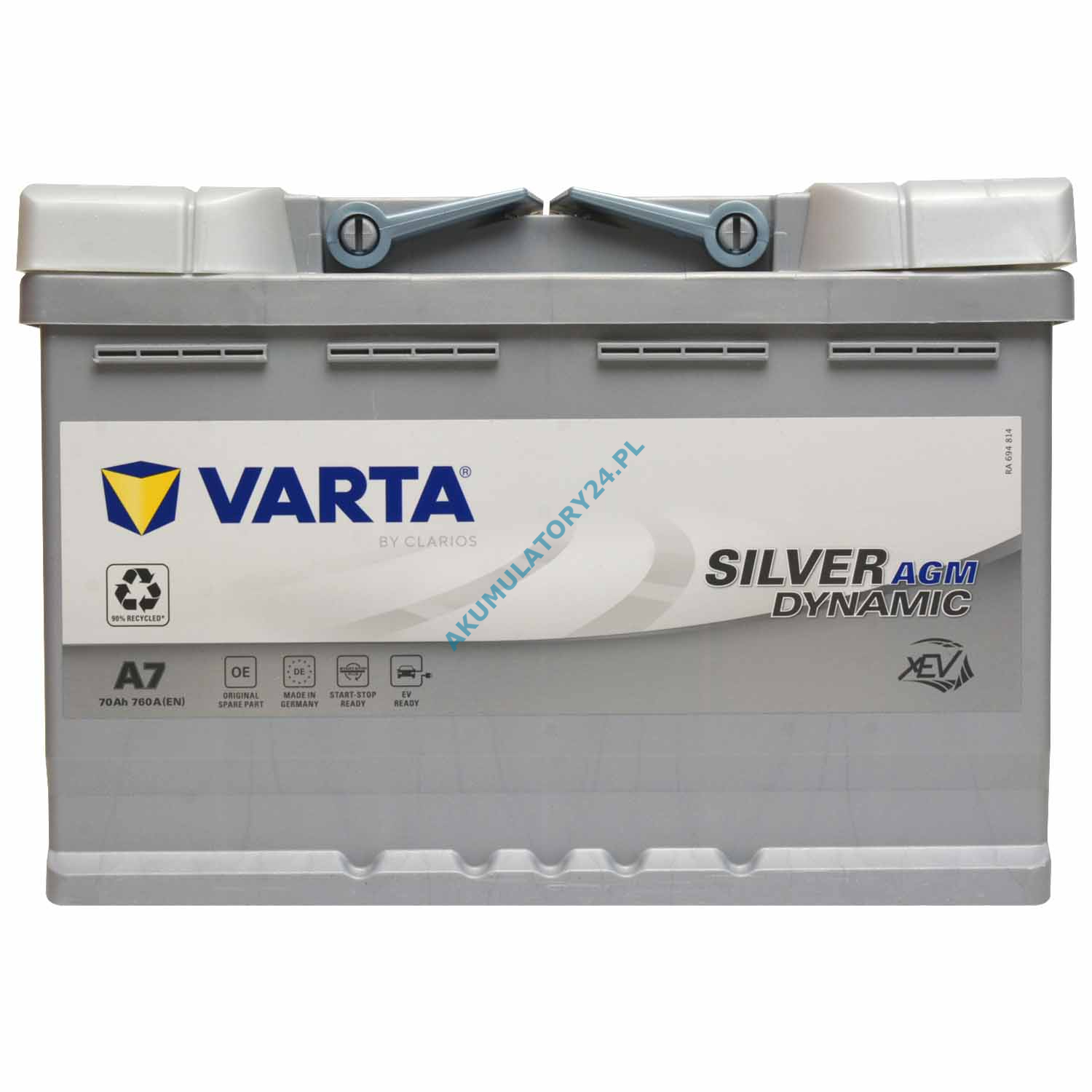 Varta Silver Dynamic AGM 12V 70Ah 760A 570 901 076 od 145,4
